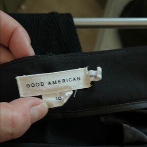 Good American Classic Black Trousers